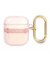 Guess GUA2HHTSP AirPods cover pink/pink Strap Collection