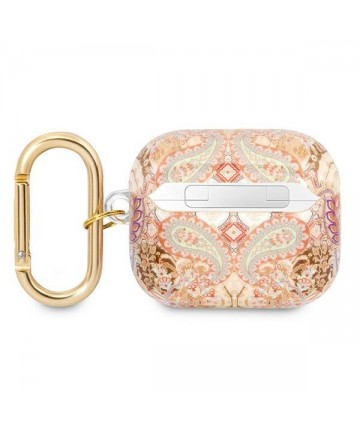 Guess GUA3HHFLD AirPods 3 cover gold/gold Paisley Strap Collection