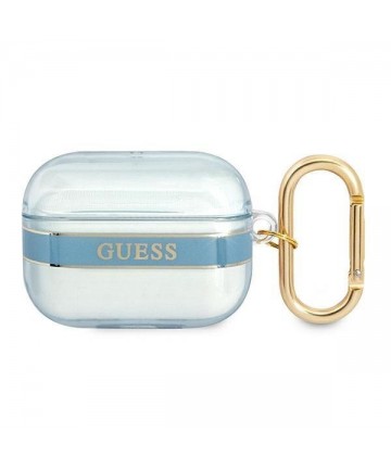 Guess GUAPHHTSB AirPods Pro cover blue/blue Strap Collection