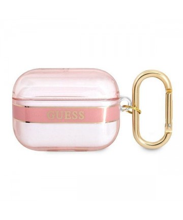 Guess GUAPHHTSP AirPods Pro cover pink/pink Strap Collection