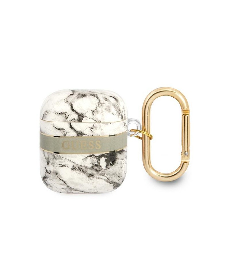 Guess GUA2HCHMAG AirPods cover grey/grey Marble Strap Collection