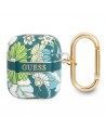 Guess GUA2HHFLN AirPods cover green/green Flower Strap Collection