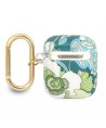 Guess GUA2HHFLN AirPods cover green/green Flower Strap Collection
