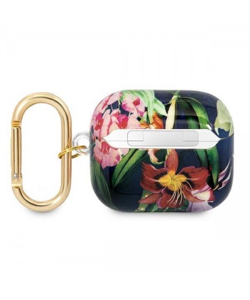 Guess GUA3HHFLB AirPods 3 cover blue/blue Flower Strap Collection