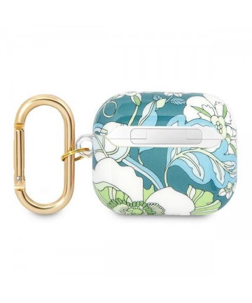 Guess GUA3HHFLN AirPods 3 cover green/green Flower Strap Collection