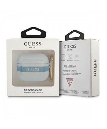 Guess GUA3HHTSB AirPods 3 cover blue/blue Strap Collection