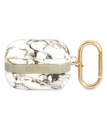Guess GUAPHCHMAG AirPods Pro cover grey/grey Marble Strap Collection