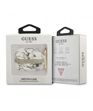 Guess GUAPHCHMAG AirPods Pro cover grey/grey Marble Strap Collection