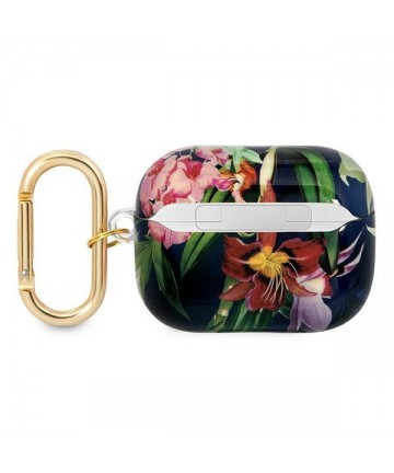 Guess GUAPHHFLB AirPods Pro cover blue/blue Flower Strap Collection