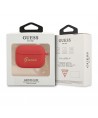 Guess GUAPLSCHSR AirPods Pro cover red/red Silicone Charm Heart Collection