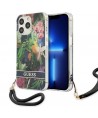Guess GUHCP13LHFLSB iPhone 13 Pro / 13 6.1" blue/blue hardcase Flower Strap