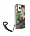 Guess GUHCP13LHFLSB iPhone 13 Pro / 13 6.1" blue/blue hardcase Flower Strap