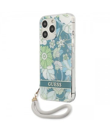 Guess GUHCP13LHFLSN iPhone 13 Pro / 13 6.1" green/green hardcase Flower Strap