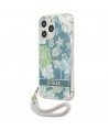 Guess GUHCP13LHFLSN iPhone 13 Pro / 13 6.1" green/green hardcase Flower Strap