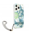 Guess GUHCP13LHFLSN iPhone 13 Pro / 13 6.1" green/green hardcase Flower Strap