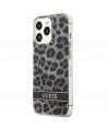 Guess GUHCP13LHSLEOK iPhone 13 Pro / 13 6.1" grey/grey hardcase Leopard