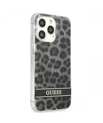 Guess GUHCP13LHSLEOK iPhone 13 Pro / 13 6.1" grey/grey hardcase Leopard