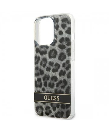 Guess GUHCP13LHSLEOK iPhone 13 Pro / 13 6.1" grey/grey hardcase Leopard