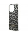 Guess GUHCP13LHSLEOK iPhone 13 Pro / 13 6.1" grey/grey hardcase Leopard