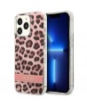 Guess GUHCP13LHSLEOP iPhone 13 Pro / 13 6.1" pink/pink hardcase Leopard