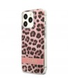 Guess GUHCP13LHSLEOP iPhone 13 Pro / 13 6.1" pink/pink hardcase Leopard