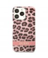 Guess GUHCP13LHSLEOP iPhone 13 Pro / 13 6.1" pink/pink hardcase Leopard