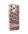 Guess GUHCP13LHSLEOP iPhone 13 Pro / 13 6.1" pink/pink hardcase Leopard