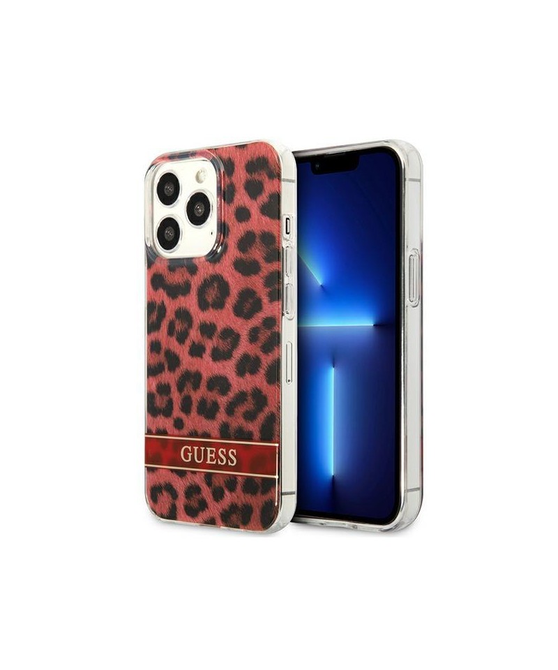 Guess GUHCP13LHSLEOR iPhone 13 Pro / 13 6.1" red/red hardcase Leopard
