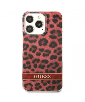 Guess GUHCP13LHSLEOR iPhone 13 Pro / 13 6.1" red/red hardcase Leopard