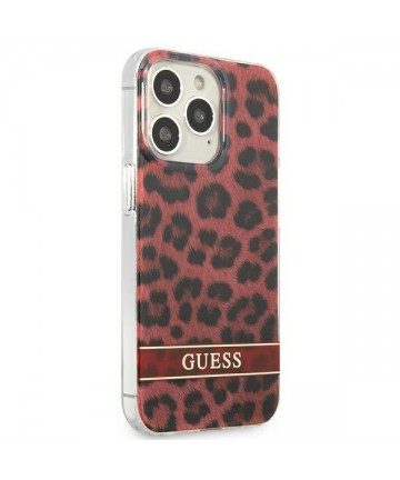 Guess GUHCP13LHSLEOR iPhone 13 Pro / 13 6.1" red/red hardcase Leopard
