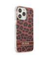 Guess GUHCP13LHSLEOR iPhone 13 Pro / 13 6.1" red/red hardcase Leopard