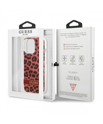 Guess GUHCP13LHSLEOR iPhone 13 Pro / 13 6.1" red/red hardcase Leopard