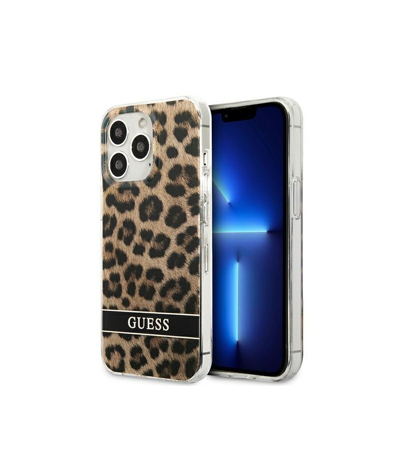 Guess GUHCP13LHSLEOW iPhone 13 Pro / 13 6.1" brown/brown hardcase Leopard