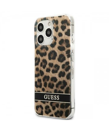 Guess GUHCP13LHSLEOW iPhone 13 Pro / 13 6.1" brown/brown hardcase Leopard