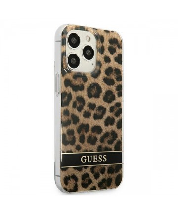 Guess GUHCP13LHSLEOW iPhone 13 Pro / 13 6.1" brown/brown hardcase Leopard
