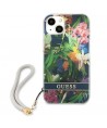 Guess GUHCP13SHFLSB iPhone 13 mini 5.4" blue/blue hardcase Flower Strap