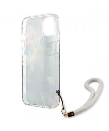 Guess GUHCP13SHFLSB iPhone 13 mini 5.4" blue/blue hardcase Flower Strap