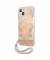 Guess GUHCP13SHFLSD iPhone 13 mini 5.4" gold/gold hardcase Flower Strap