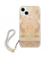 Guess GUHCP13SHFLSD iPhone 13 mini 5.4" gold/gold hardcase Flower Strap