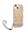 Guess GUHCP13SHFLSD iPhone 13 mini 5.4" gold/gold hardcase Flower Strap