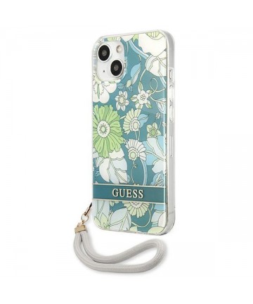 Guess GUHCP13SHFLSN iPhone 13 mini 5.4" green/green hardcase Flower Strap