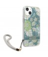 Guess GUHCP13SHFLSN iPhone 13 mini 5.4" green/green hardcase Flower Strap