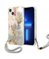Guess GUHCP13SHFLSU iPhone 13 mini 5.4" purple/purple hardcase Flower Strap