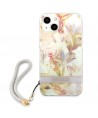 Guess GUHCP13SHFLSU iPhone 13 mini 5.4" purple/purple hardcase Flower Strap