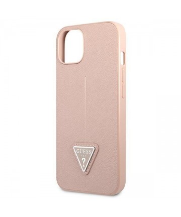 Guess GUHCP13SPSATLP iPhone 13 mini 5.4" pink/pink hardcase SaffianoTriangle Logo