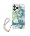 Guess GUHCP13XHFLSN iPhone 13 Pro Max 6.7" green/green hardcase Flower Strap