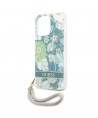 Guess GUHCP13XHFLSN iPhone 13 Pro Max 6.7" green/green hardcase Flower Strap