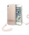 Guess GUOHCI8H4STP iPhone SE 2022 / SE 2020 / 7/ 8 pink/pink hardcase 4G Print Strap