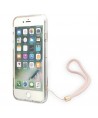 Guess GUOHCI8H4STP iPhone SE 2022 / SE 2020 / 7/ 8 pink/pink hardcase 4G Print Strap