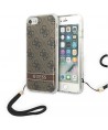 Guess GUOHCI8H4STW iPhone SE 2022 / SE 2020 / 7/ 8 brown/brown hardcase 4G Print Strap